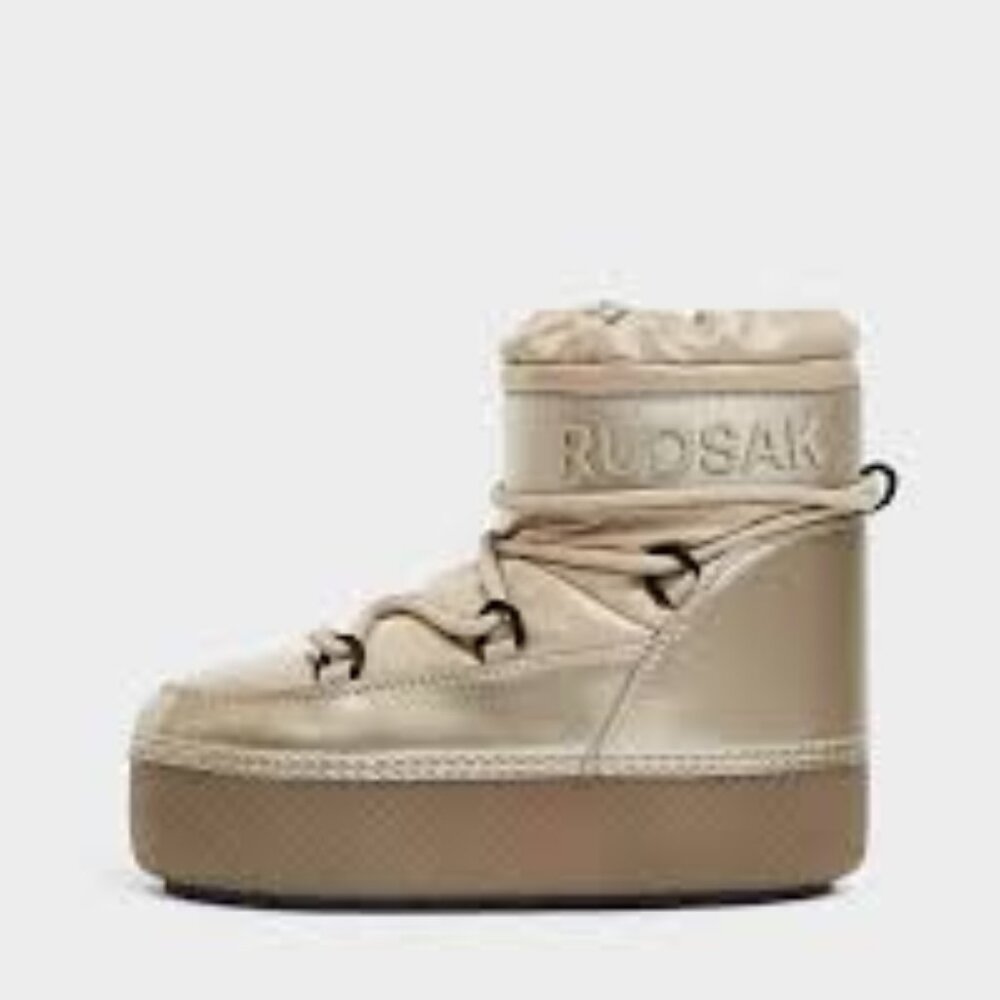 NIB [Rudsak] Mace Metallic Ivory Winter Puffy Moon Boots Women's EU 36/37 / US 6 - Picture 2 of 13